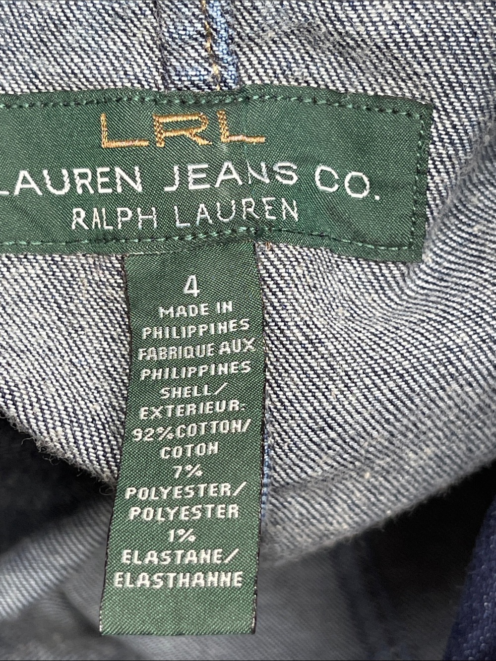 Lauren Jeans Co. Denim Ralph Lauren Button Front Denim Jacket Size 4 - Picture 8 of 8
